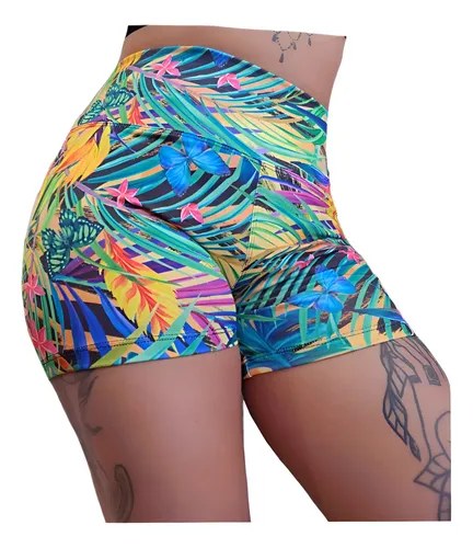 Short Fantasia Faja Modeladora Y Calce Perfecto Jpsport Verde Tropical M - 5