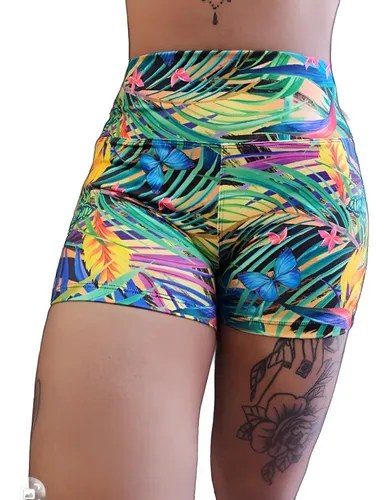 Short Fantasia Faja Modeladora Y Calce Perfecto Jpsport Verde Tropical M - 6