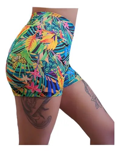 Short Fantasia Faja Modeladora Y Calce Perfecto Jpsport Verde Tropical M - 7