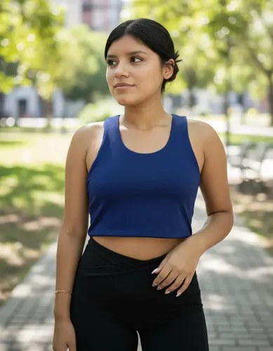 Top Deportivo Jp Sport Para Mujer Espalda Racer Azul Marino Lisa Xl - 3