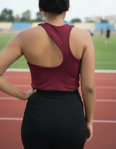 Top Deportivo Jp Sport Para Mujer Espalda Racer Bordó Lisa S - 3