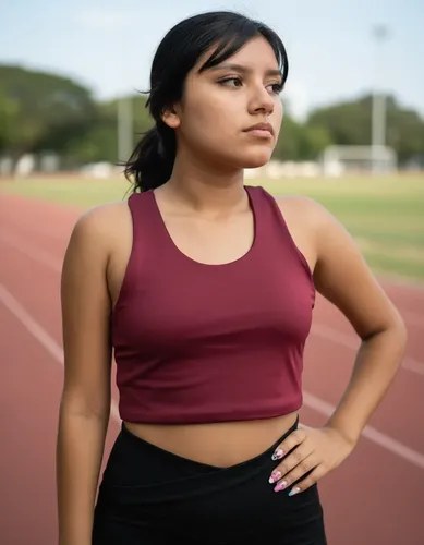 Top Deportivo Jp Sport Para Mujer Espalda Racer Bordó Lisa S - 7