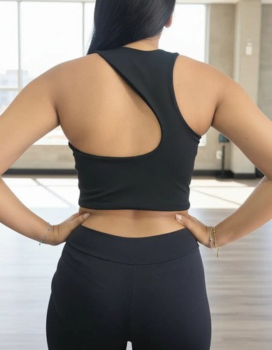 Top Deportivo Jp Sport Para Mujer Espalda Racer Negro Lisa S - 3
