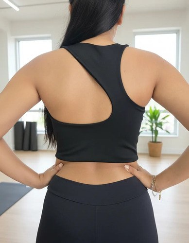 Top Deportivo Jp Sport Para Mujer Espalda Racer Negro Lisa S - 6