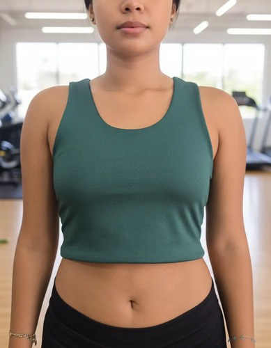 Top Deportivo Jp Sport Para Mujer Espalda Racer Verde Ingles Lisa S - 5