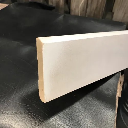 Zocalos Mdf Prepintados 8cm X 12mm Tiras De 2,75m Saldo Obra Blanco