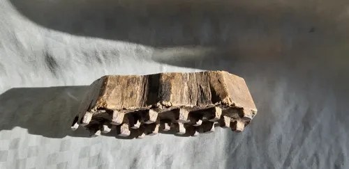 Antiguo Bloque De Madera Para Imprimir Textiles - 2