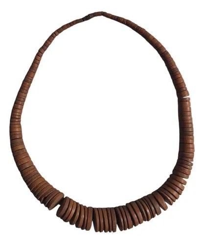 Collar De Madera - Bereber - Africa Marrón Claro