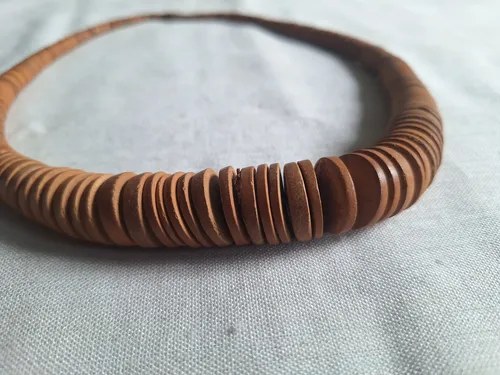 Collar De Madera - Bereber - Africa Marrón Claro - 3