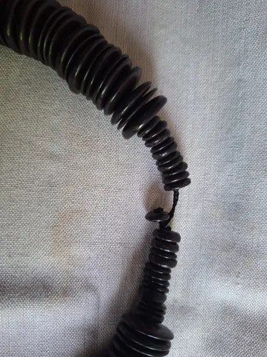 Collar De Madera De Coco - Africa Marrón Oscuro - 2