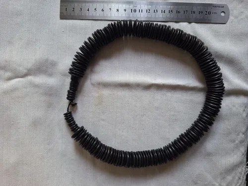 Collar De Madera De Coco - Africa Marrón Oscuro - 4