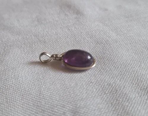 Dije De Amatista Y Plata Violeta - 2