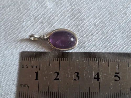 Dije De Amatista Y Plata Violeta - 3