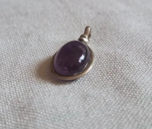Dije De Amatista Y Plata Violeta - 5