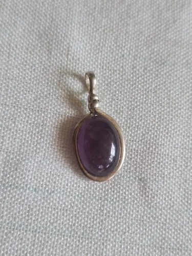 Dije De Amatista Y Plata Violeta - 7