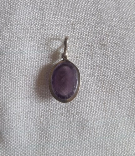 Dije De Amatista Y Plata Violeta - 8