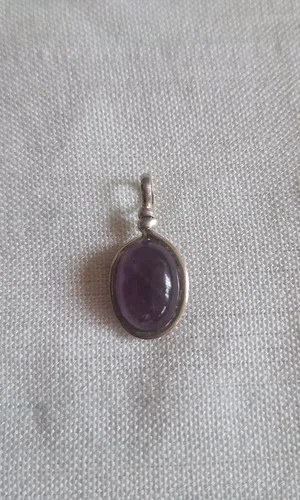 Dije De Amatista Y Plata Violeta - 9