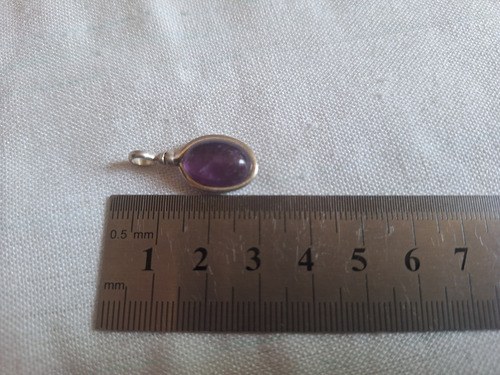 Dije De Amatista Y Plata Violeta - 10