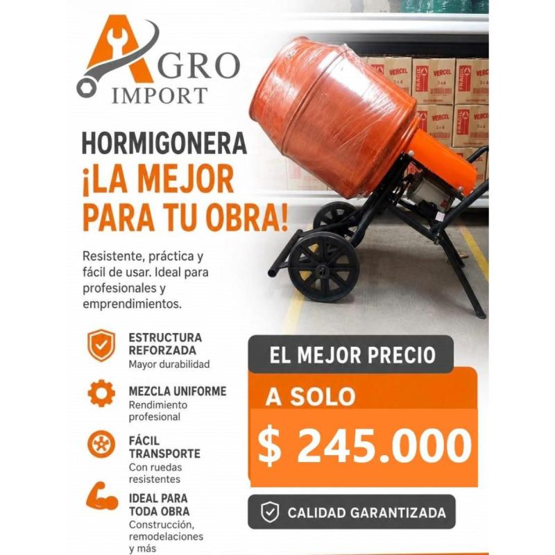 Hormigonera 3/4 hp