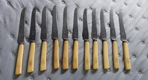 11 Cuchillos Mang Hueso Alfenide Paris Consultar Stock