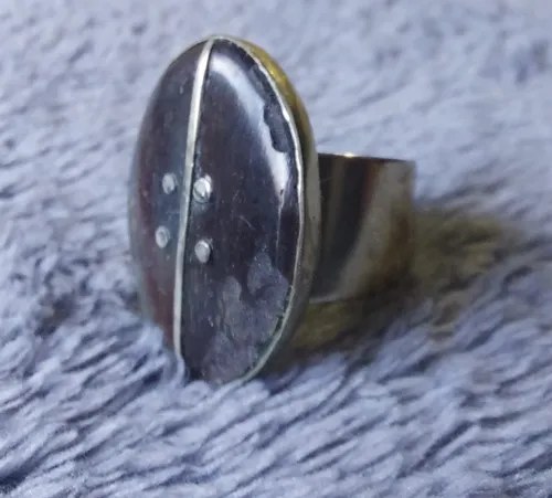 Anillo Art. Estilo Modernista Asta Alpaca Consultar Stock Plateado 111