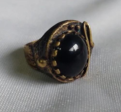 Anillo Grande Bronce Muy Linda Consultar Stock Negro