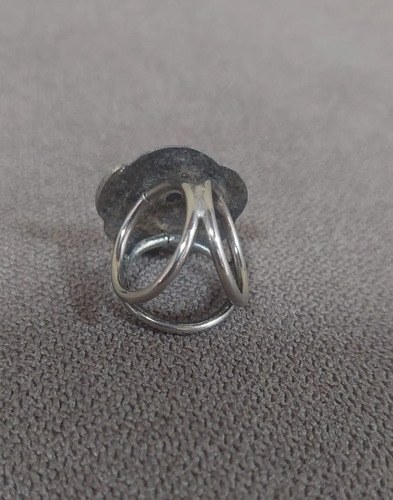 Anillo Pasapañuelo Metal Flor Consultar Stock Plateado Talle Único