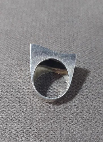 Anillo Plata 925 Oro Cuero A'chento Consultar Stock Plateado 19 - 4