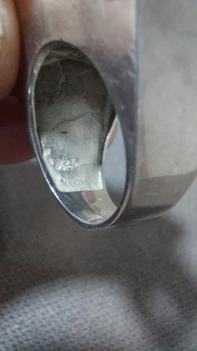 Anillo Plata 925 Oro Cuero A'chento Consultar Stock Plateado 19 - 5