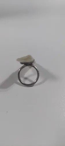 Anillo Plata Con Selenita Muy Lindo Consultar Stock Blanco 5-7 - 2