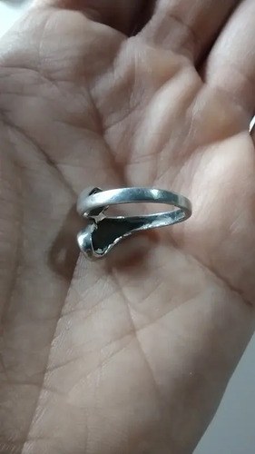 Anillo Plata Sellada Con Piedras Azules Consultar Stock Azul Ajustable - 5