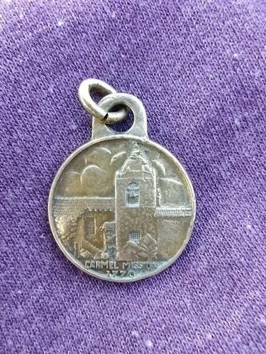 Antigua Medalla Colgante Saint Christopher Consultar Stock - 5