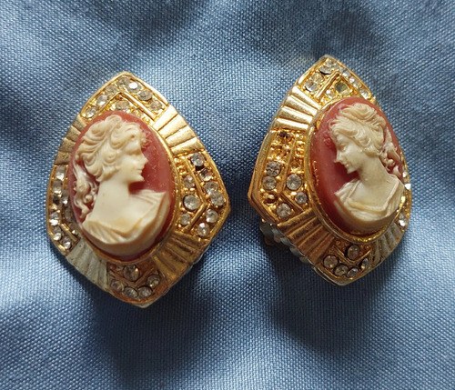 Aros Dorados Camafeos Finos Consultar Stock Dorado