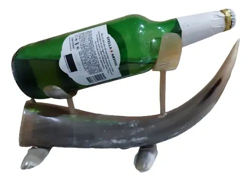 Artesanía Posa Botella Asta Toro Consultar Stock Blanco