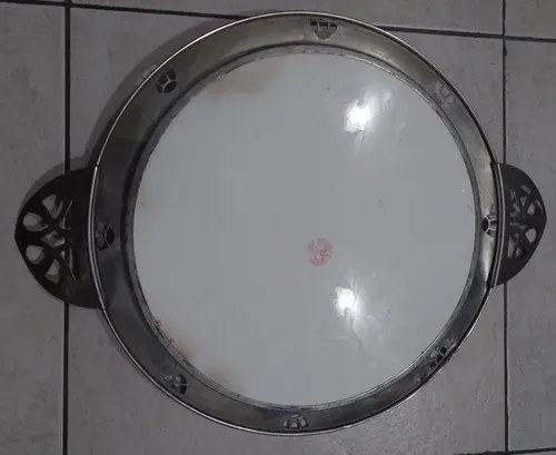 Bandeja Cerámica Metal Alemana Art Nouveau Consultar Stock - 4