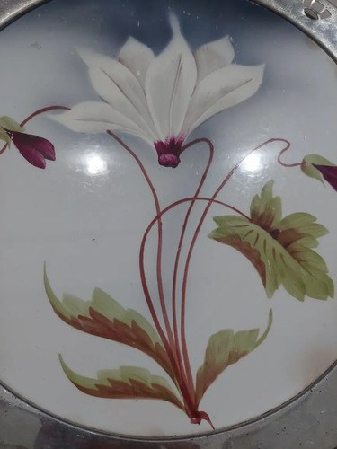 Bandeja Cerámica Metal Alemana Art Nouveau Consultar Stock - 5