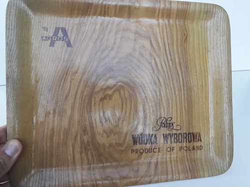 Bandeja Madera Vodka Wyborowa Polonia Consultar Stock Madera Natural / Marrón Claro - 4