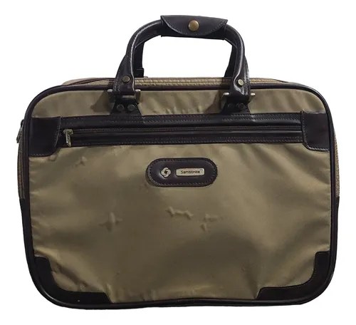 Bolso Maleta Pequeña Mano Samsonite Orig Consultar Stock Marrón Claro Lisa