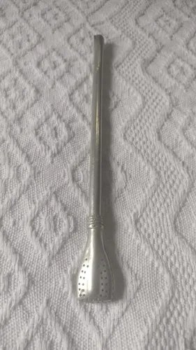 Bombilla Mate Vieja De Metal Alpaca Consultar Stock