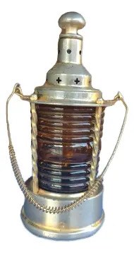 Botella Forma Lámpara Antigua Musical Consultar Stock Dorado Y Ámbar