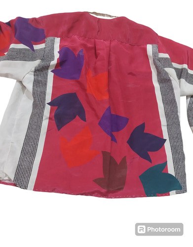 Camisa Vintage Dama Vinatge Charts Consultar Stock Fucsia Geométrica S - 2