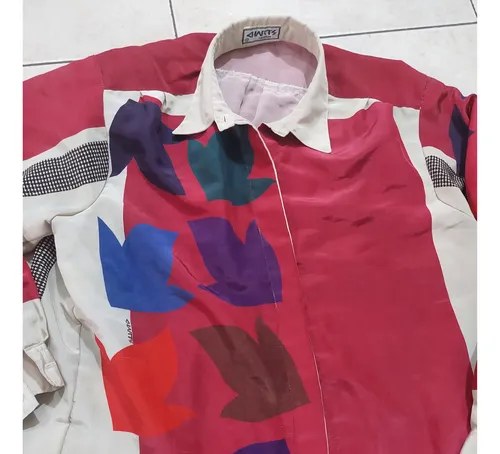 Camisa Vintage Dama Vinatge Charts Consultar Stock Fucsia Geométrica S - 7