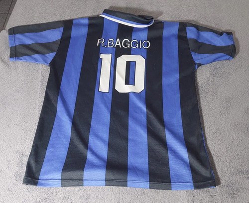 Camiseta Inter R. Baggio 10 Retro Epoca Consultar Stock Azul Xl