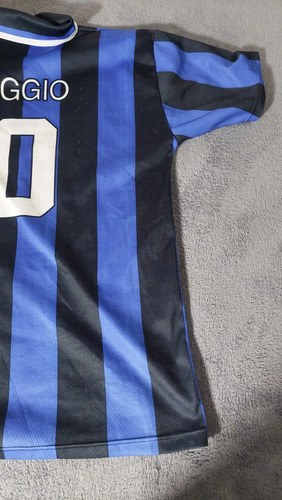 Camiseta Inter R. Baggio 10 Retro Epoca Consultar Stock Azul Xl - 3