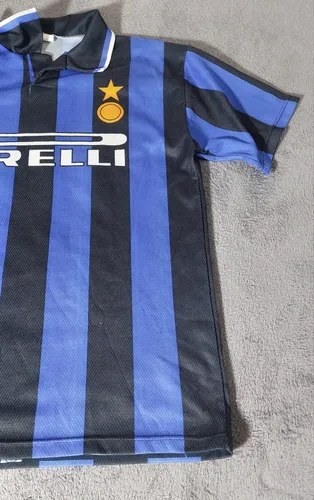 Camiseta Inter R. Baggio 10 Retro Epoca Consultar Stock Azul Xl - 5