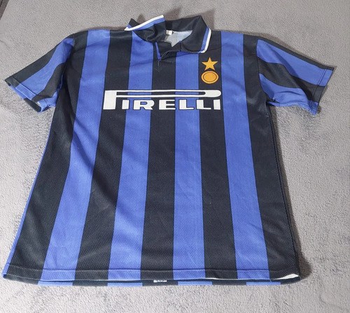 Camiseta Inter R. Baggio 10 Retro Epoca Consultar Stock Azul Xl - 6