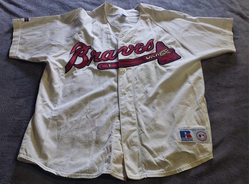 Camiseta Beisbol Colecc 90,s Atlanta Braves Xxl Consultar St Blanco Xxl