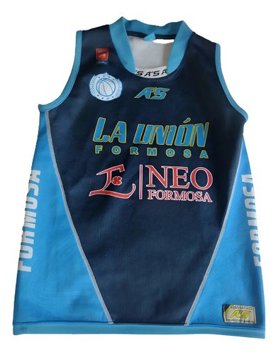 Camiseta Básquet Unión Formosa T12 A's Consultar Stock Azul 12