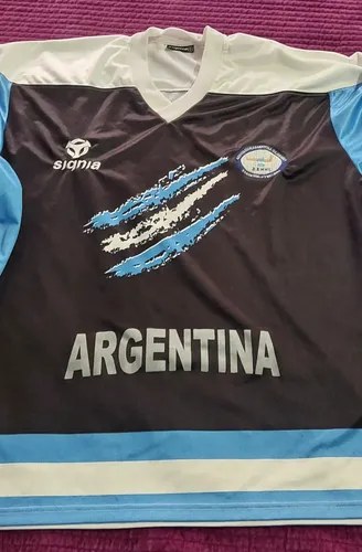 Camiseta Hockey Hielo Argentina Significa Consultar Stock Negro L - 2