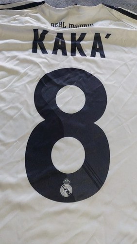 Camiseta Real Madrid Vintage Vieja Kaka Consultar Stock Blanco Kaka L